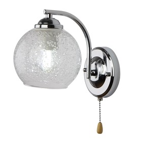 

Бра, 60Вт, E27, 21x19x12 см, цвет хром