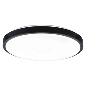 

Потолочный светильник, 72Вт, LED, 49,5x49,5x4 см, цвет чёрный
