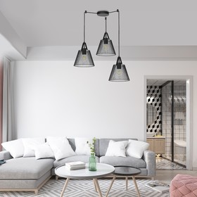 

Подвес, 60Вт, E27, 40x40x150 см, цвет чёрный