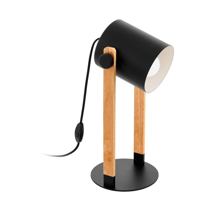 Настольная лампа HORNWOOD, 1x28Вт E27, цвет коричневый, чёрный