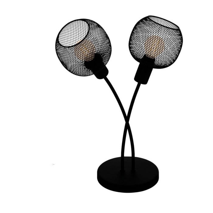 Настольная лампа WRINGTON 1, 2x40Вт E14, цвет чёрный - Фото 1