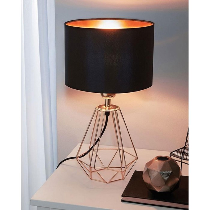 Настольная лампа CARLTON 2, 1x60Вт E14, цвет медь - фото 1911833097