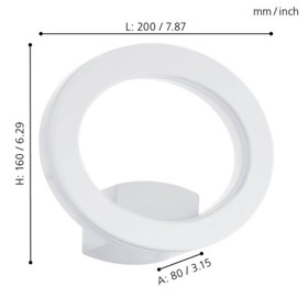 Бра EMOLLIO, 1x10Вт LED, 3000K, 1000лм, цвет белый