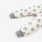 Ползунки (штанишки) детские «Лапки», цвет белый/серый, рост 80 см - Фото 8