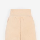 Ползунки детские, цвет бежевый, рост 62 см 9345956