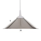 Светильник BayerLux Алана 1хЕ27 белый/серебро 30х30х9см - фото 21890767