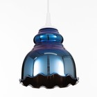 Светильник Дамира 1хЕ27 белый/синяя радуга 21х21х18см - Фото 2