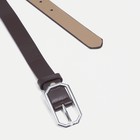 Ремень женский, ширина 2,5 см, винт, пряжка металл, цвет коричневый - фото 39802532