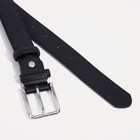 Ремень женский, ширина 3 см, винт, пряжка металл, цвет чёрный 9345296