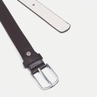 Ремень женский, ширина 3 см, винт, пряжка металл, цвет коричневый - фото 41311968