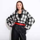 Ремень женский, ширина 3,5 см, винт, пряжка металл, цвет красный - фото 40542926