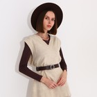 Ремень женский, ширина 3,5 см, винт, пряжка металл, цвет коричневый 9345387