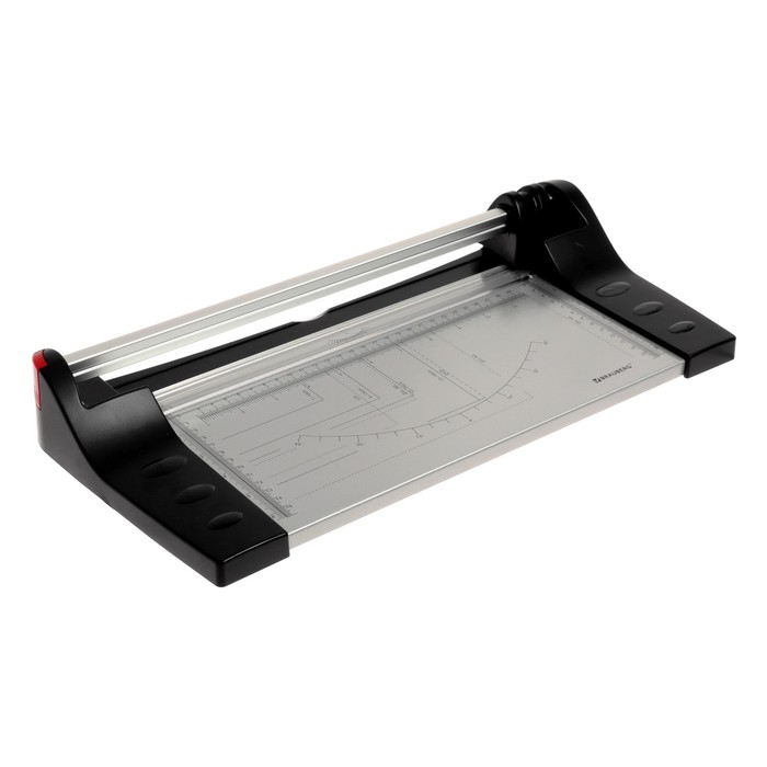 Резак роликовый A4 10 л 320 мм, прямой тип резки, МЕТАЛЛ, BRAUBERG EXTRA - Фото 1