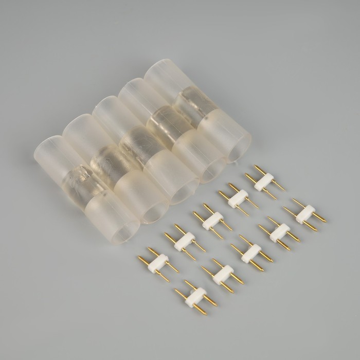 Набор коннекторов Luazon Lighting для гибкого неона 16 мм, 5 штук - фото 1907569998