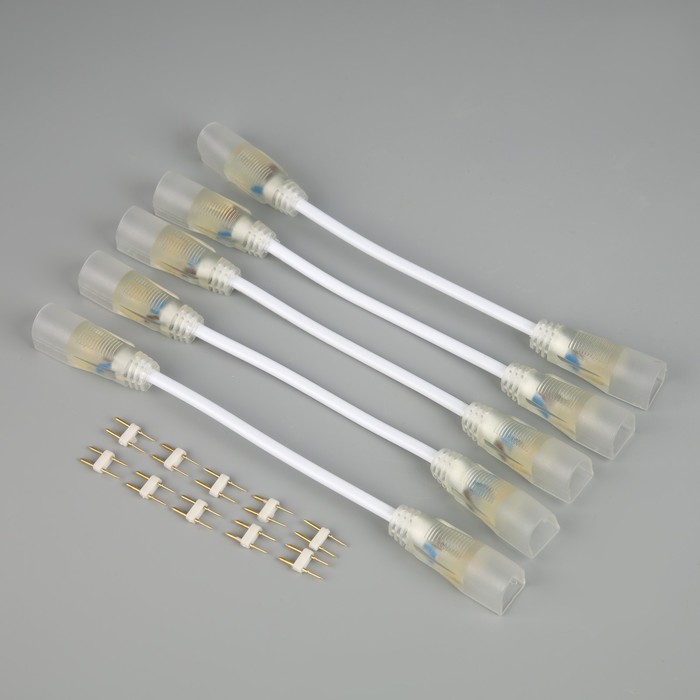 Набор гибких коннекторов Luazon Lighting для гибкого неона 16 × 16 мм, 5 см, 5 штук - фото 1907570001