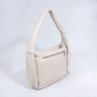 Сумка женская FABULA на молнии, наружный карман, цвет молочный - фото 24121301