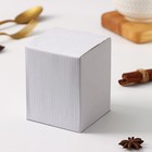 Банка фарфоровая для сыпучих продуктов с ложкой Доляна «Эстет. Колибри», 240 мл, цвет белый - фото 24515070