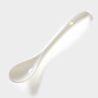 Банка для хранения сыпучих продуктов с ложкой «Эстет. Овощи», 250 мл, с бамбуковой крышкой, фарфоровая, белая - Фото 6