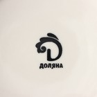 Банка фарфоровая для сыпучих продуктов с ложкой «Эстет. Цветочное поле», 250 мл, цвет белый - Фото 5