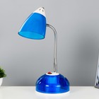 Настольная лампа "Ави" E27 15Вт синий 16х16х49 см RISALUX - фото 280861778