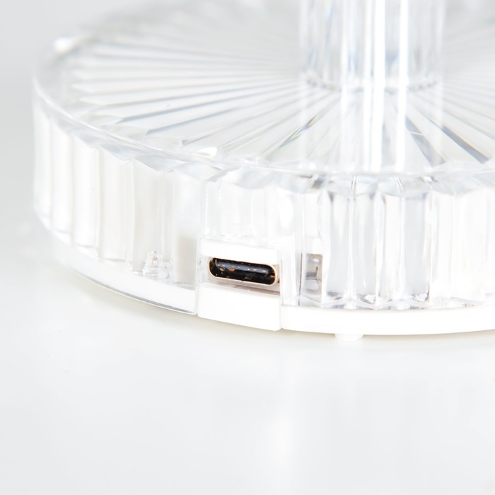 Настольная лампа с ПДУ "Оланди" LED 16 цветов RGB сенсорная USB 8,5x8,5x25 см RISALUX - фото 1889931224