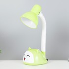 Настольная лампа "Улыбка" Е27 15Вт нежно-зеленый 13х16х40 см RISALUX - фото 2800101