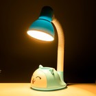 Настольная лампа RISALUX «Улыбка», Е27, 15 Вт, голубой, 13×16×40 см - Фото 3