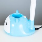 Настольная лампа RISALUX «Улыбка», Е27, 15 Вт, голубой, 13×16×40 см - Фото 6