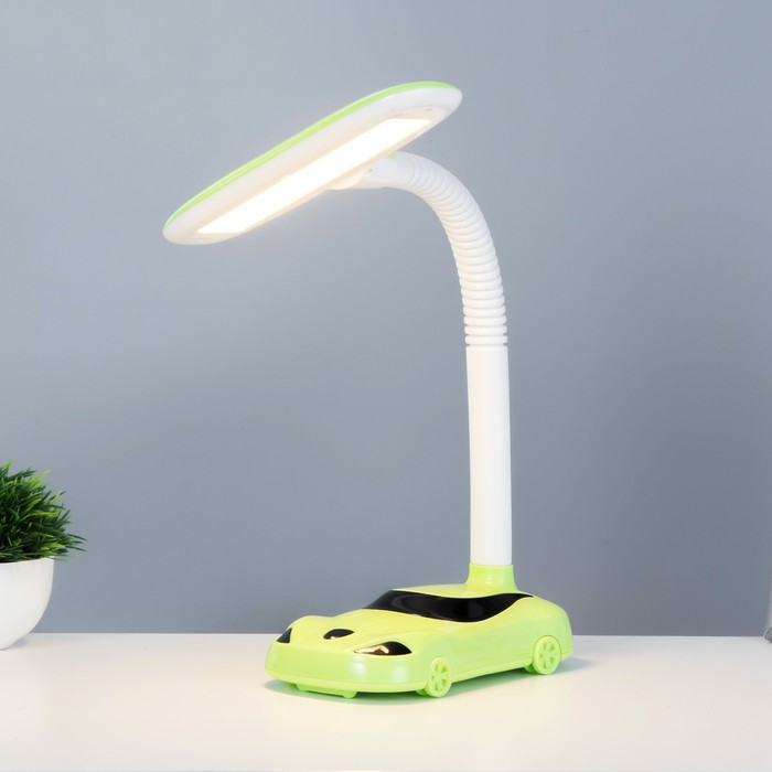 Настольная лампа "Машина" LED 4Вт нежно-зеленый 19,5х23х47 см RISALUX - фото 1884031329