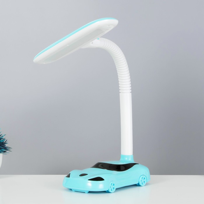 Настольная лампа "Машина" LED 4Вт голубой 19,5х23х47 см RISALUX - Фото 1