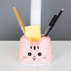 Настольная лампа "Котёнок" LED 3Вт нежно-розовый 11х26х43 см RISALUX - фото 21892155