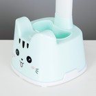 Настольная лампа "Котёнок" LED 3Вт голубой 11х26х43 см RISALUX - фото 21892167