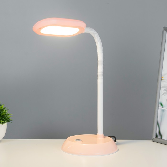 Настольная лампа "Пинки" LED 6Вт нежно-розовый 15х15х50 см RISALUX - фото 1895831486