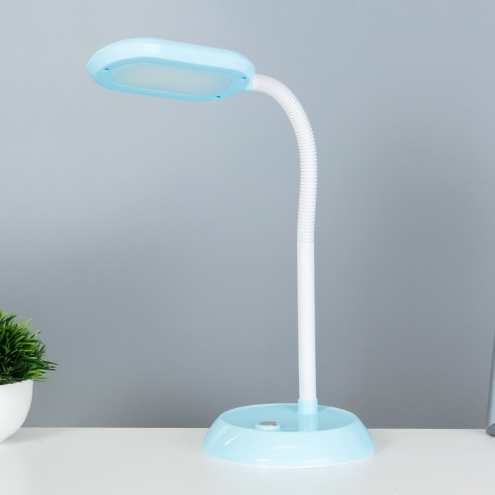 Настольная лампа Пинки LED 6Вт голубой 15х15х50 см RISALUX