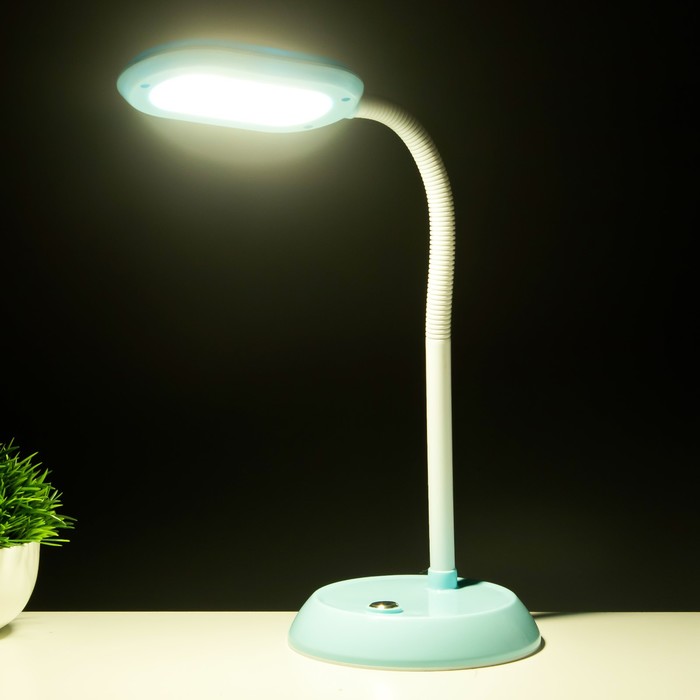 Настольная лампа "Пинки" LED 6Вт голубой 15х15х50 см RISALUX - фото 1910504872