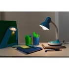 Настольная лампа "Лучик" Е27 15Вт голубой 14,5х17,5х41,5 см RISALUX - Фото 5