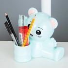 Настольная лампа "Мишка" LED 4Вт голубой 15х28,5х46 см RISALUX - фото 21892241