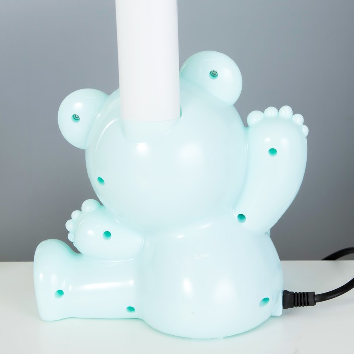 Настольная лампа "Мишка" LED 4Вт голубой 15х28,5х46 см RISALUX - фото 1907570260