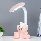 Настольная лампа "Мишка" LED 4Вт нежно-розовый 15х28,5х46 см RISALUX - Фото 2