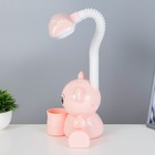 Настольная лампа "Мишка" LED 4Вт нежно-розовый 15х28,5х46 см RISALUX - Фото 4