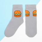 Носки детские KAFTAN «Бургер», размер 14-16 см, цвет серый - фото 10091415