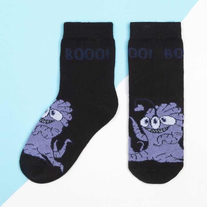 Носки детские KAFTAN «Монстр», размер 16-18 см, цвет чёрный - Фото 1