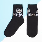 Носки детские KAFTAN «Панда», размер 14-16 см, цвет чёрный - фото 2800325