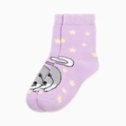 Носки для девочки KAFTAN «Кот», размер 18-20 см, цвет лиловый - фото 34644562