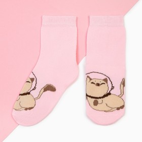 Носки для девочки KAFTAN «Котик», размер 16-18 см, цвет розовый