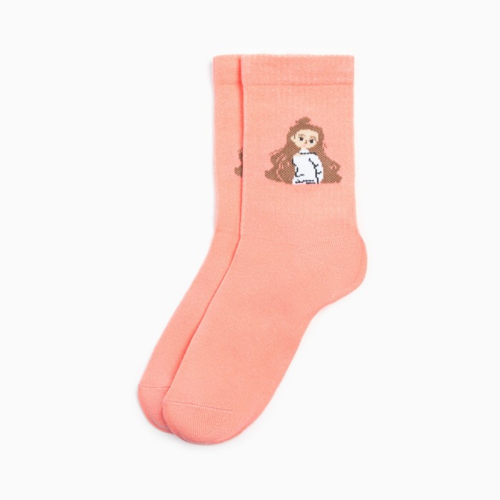 Носки для девочки KAFTAN "Girl", 23-25 см, цвет розовый - фото 1907570429