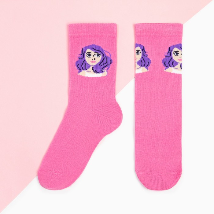Носки для девочки KAFTAN "Beatiful girl", 20-22 см, цвет розовый - фото 1907570431