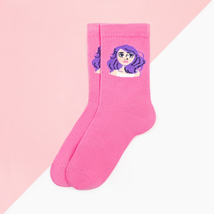 Носки для девочки KAFTAN "Beatiful girl", 20-22 см, цвет розовый - фото 1907570432