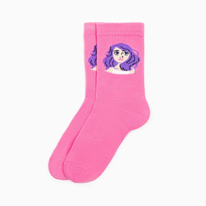 Носки для девочки KAFTAN "Beatiful girl", 20-22 см, цвет розовый - фото 1907570434