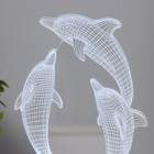 Светильник сенсорный «Дельфины» LED 7 цветов USB/от батареек белый RISALUX - Фото 10